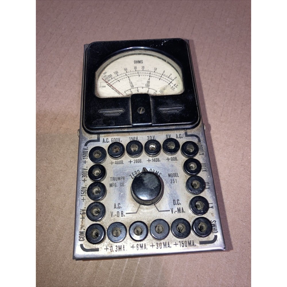 Triumph Model 351 multimeter Vintage untested “As Is” Parts or repair
